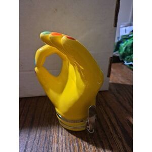 New Contained Art Okay Hand Air Tight Container Unique 420 Art Glass Stash Box